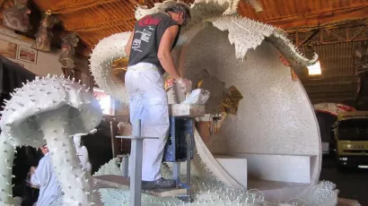 Carroza Campanilla- Proceso fabricación - Carrozas Rurro