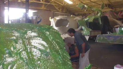 Carroza Campanilla- Proceso fabricación - Carrozas Rurro