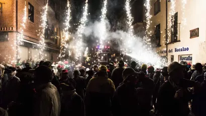 Espectáculo de fuego creado por Carrozas Rurro