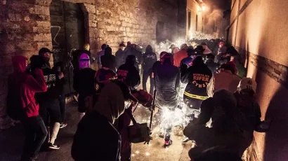 Espectáculo de fuego creado por Carrozas Rurro