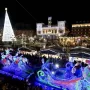 Trineo de Papá Noel en la Plaza Mayor de Valladolid - Carrozas Rurro