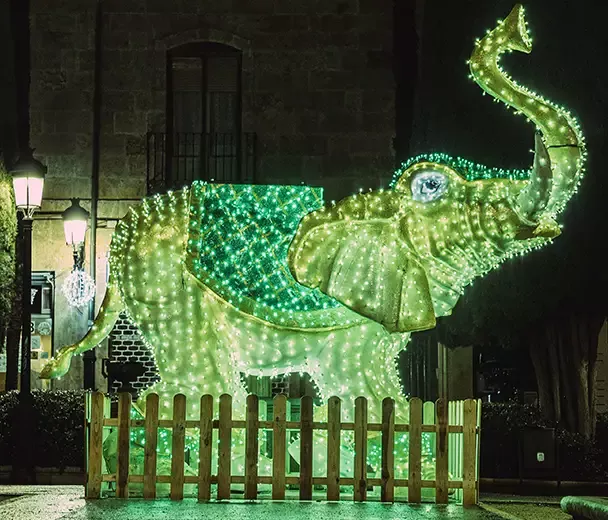 Decoración Navideña Elefantitos - Carrozas Rurro